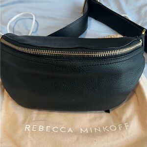 Rebecca Minkoff Black Leather Belt Bag
